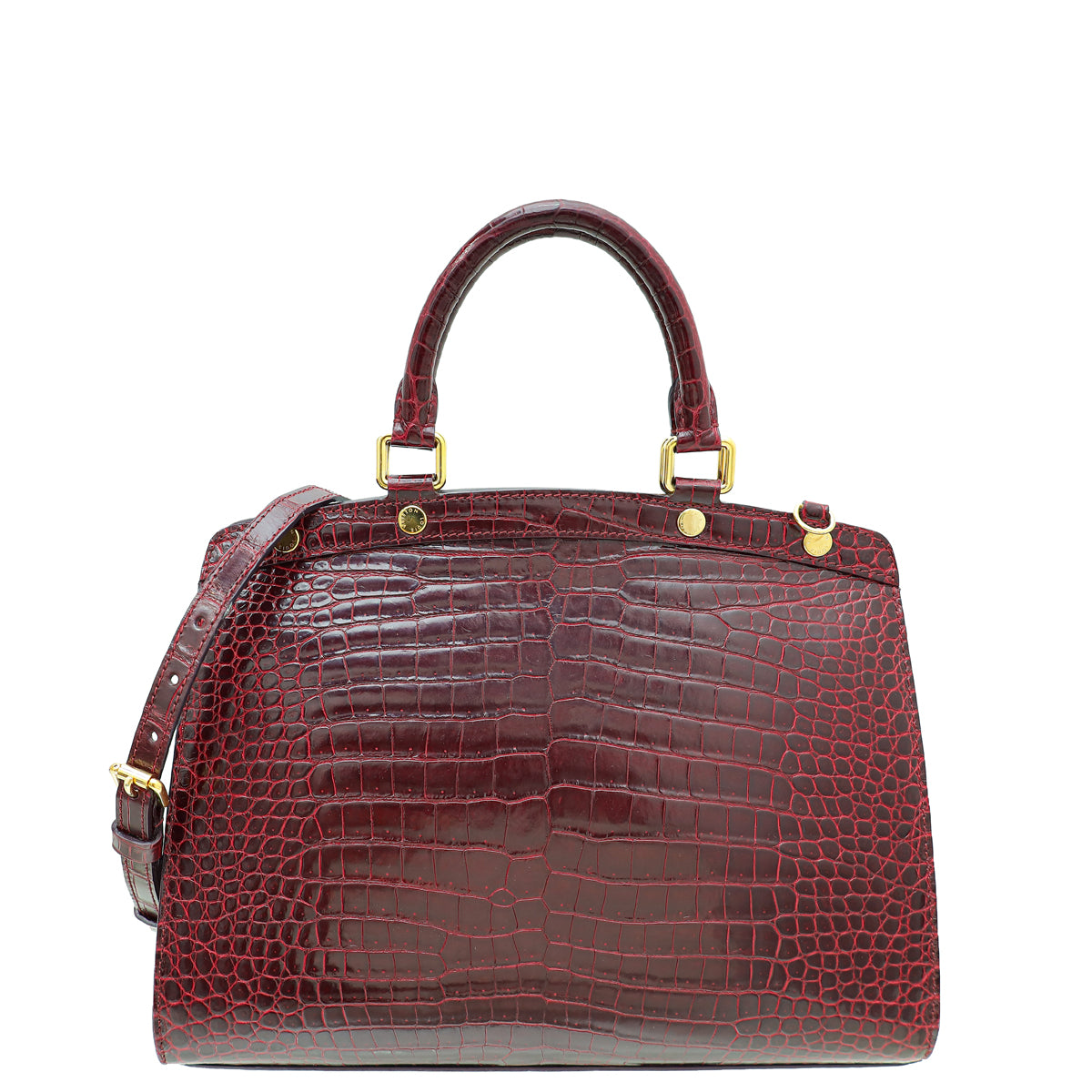 Louis Vuitton Burgundy Alligator Brea MM Bag-Louis Vuitton-THE CLOSET