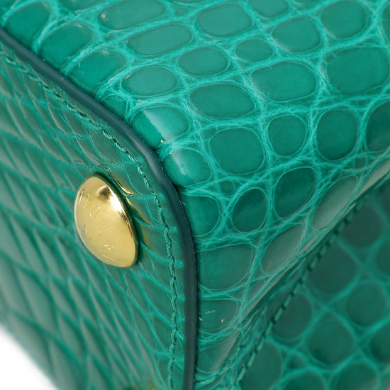 Louis Vuitton Emeraude Alligator Brilliant Capucines BB Bag