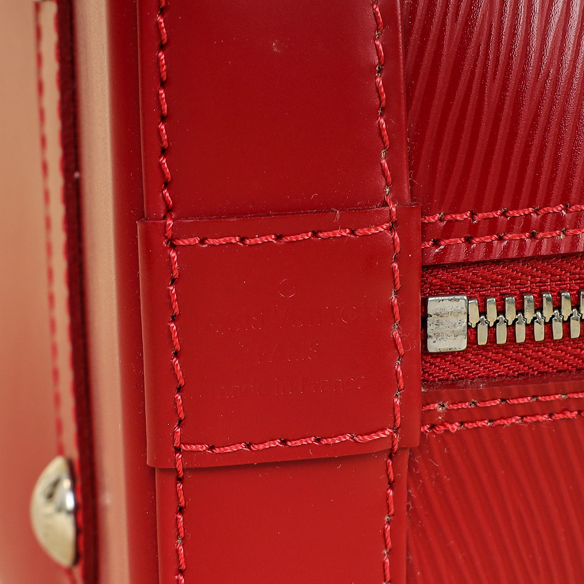 Louis Vuitton Red Alma PM Bag