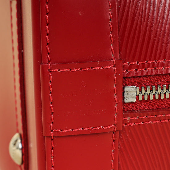 Louis Vuitton Red Alma PM Bag
