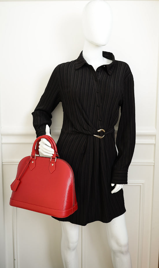 Louis Vuitton Red Alma PM Bag