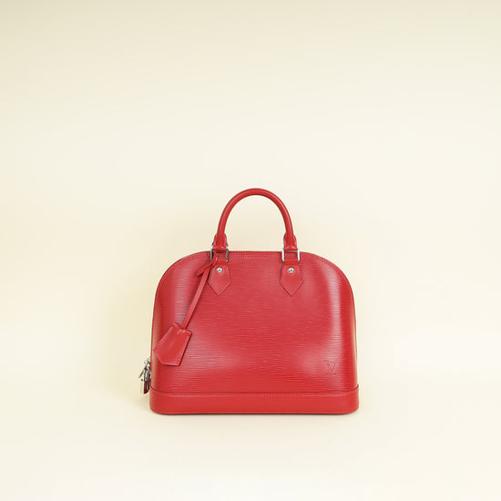Louis Vuitton Red Alma PM Bag