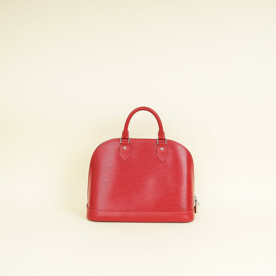 Louis Vuitton Red Alma PM Bag