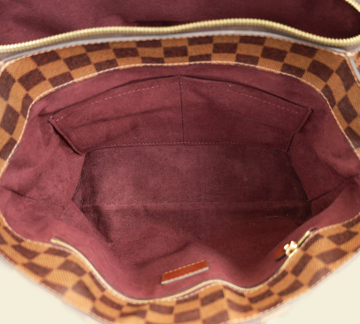 Louis Vuitton Ebene Damier Ascot Bag w/ Initial S