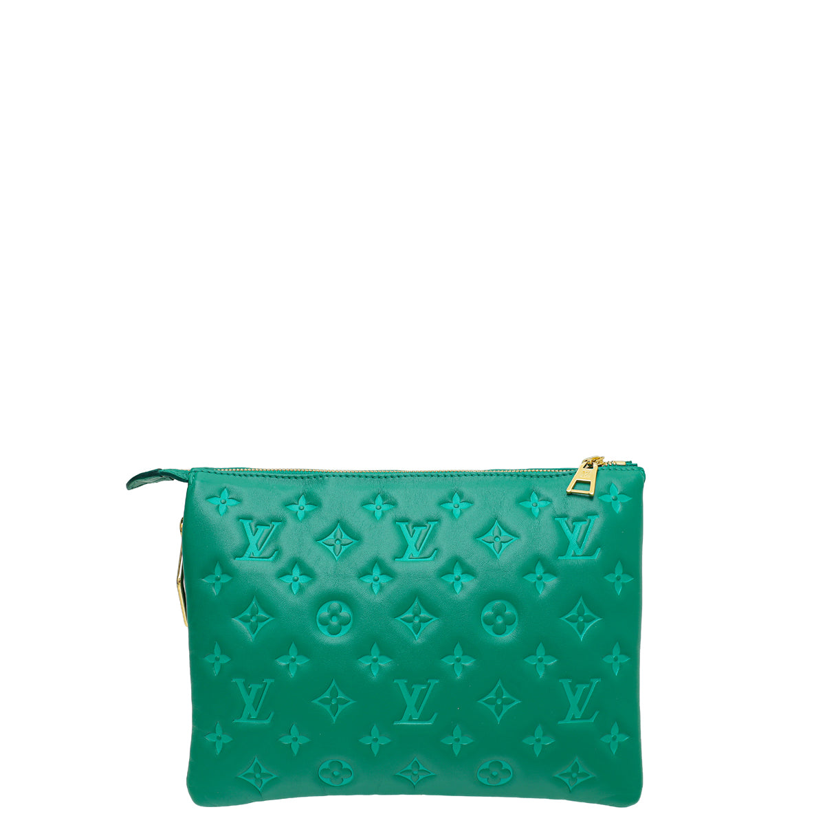 Louis Vuitton Vert Green Monogram Embossed Puffy Coussin PM Bag