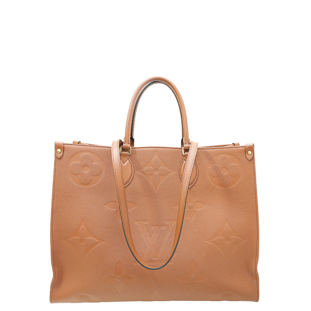 Louis Vuitton Cognac Monogram Giant Empreinte Onthego GM Bag-Louis Vuitton-THE CLOSET