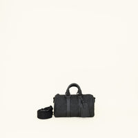 Louis Vuitton Black Monogram Empreinte Keepall Bandouliere 25 Bag