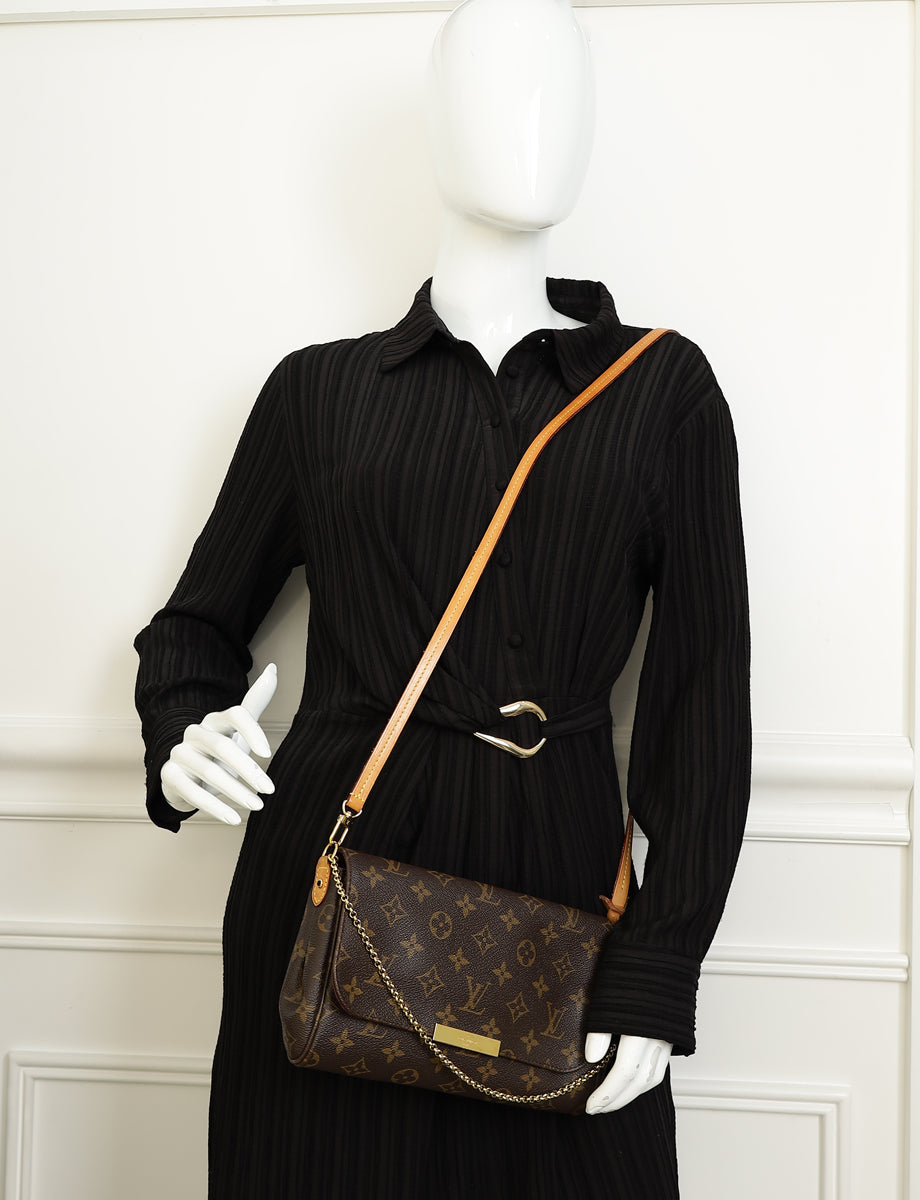 Louis Vuitton Brown Monogram Favorite MM Clutch Bag