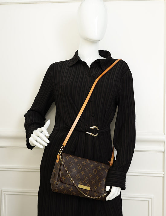 Louis Vuitton Brown Monogram Favorite MM Clutch Bag