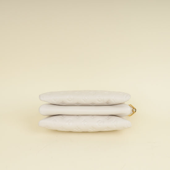 Louis Vuitton Creme Monogram Emperinte Coussin PM Bag-Louis Vuitton-THE CLOSET