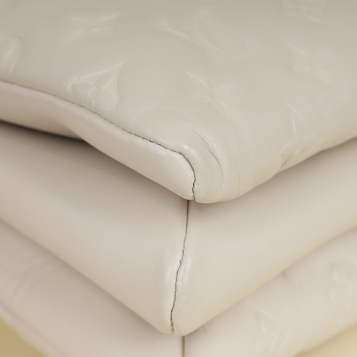 Louis Vuitton Creme Monogram Emperinte Coussin PM Bag-Louis Vuitton-THE CLOSET