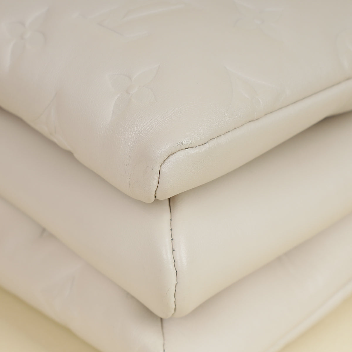 Louis Vuitton Creme Monogram Emperinte Coussin PM Bag-Louis Vuitton-THE CLOSET