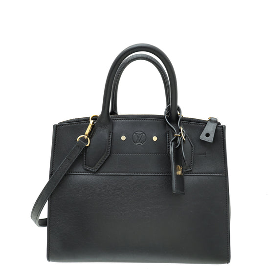 Louis Vuitton Black City Steamer PM Bag