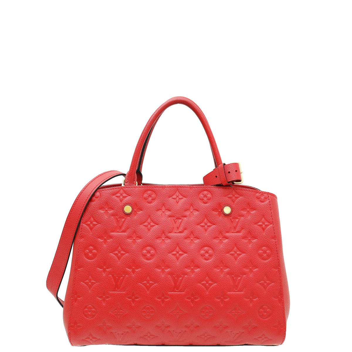 Louis Vuitton Cerise Monogram Empreinte Montaigne MM Bag-Louis Vuitton-THE CLOSET