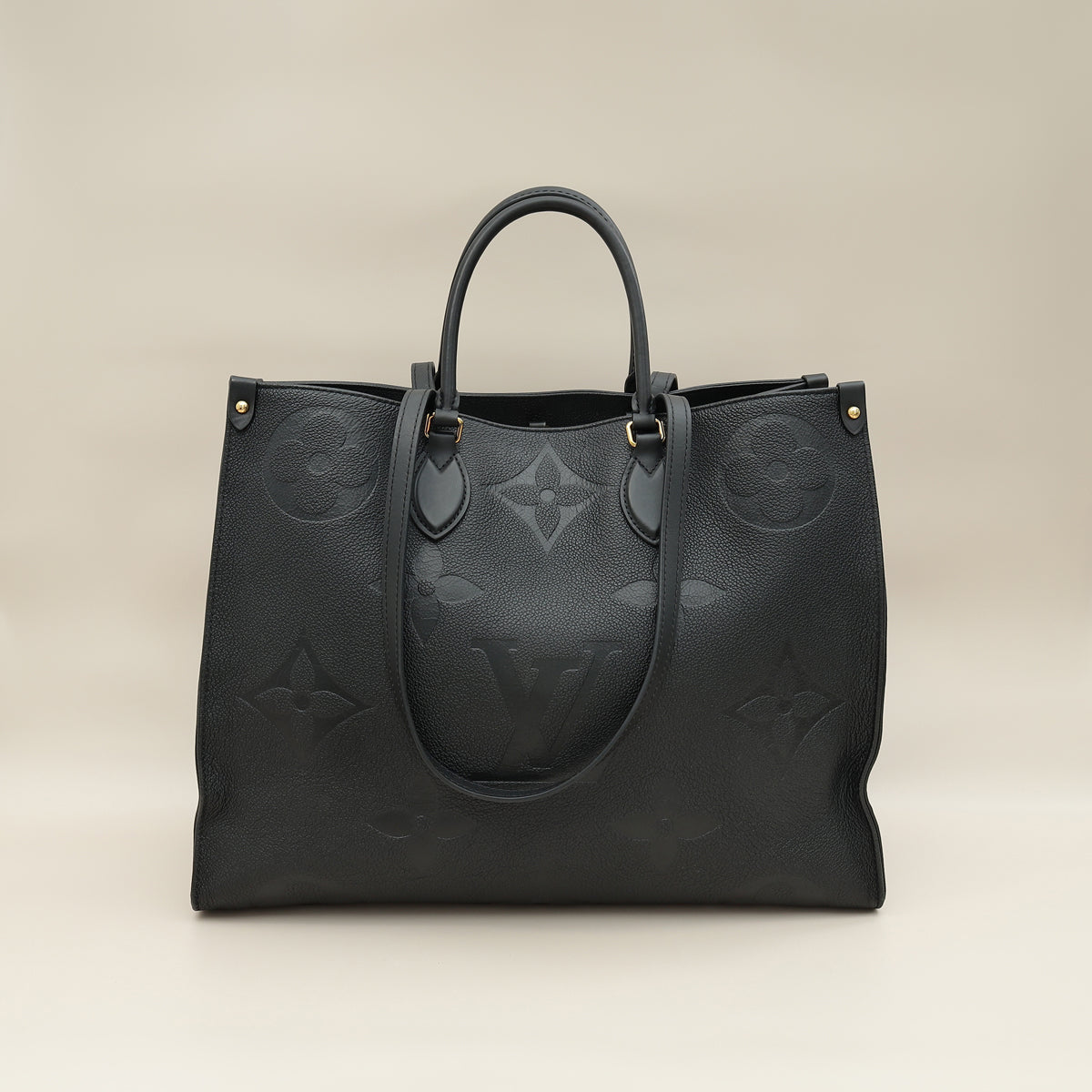 Louis Vuitton Black Monogram Empreinte Onthego GM Bag-Louis Vuitton-THE CLOSET