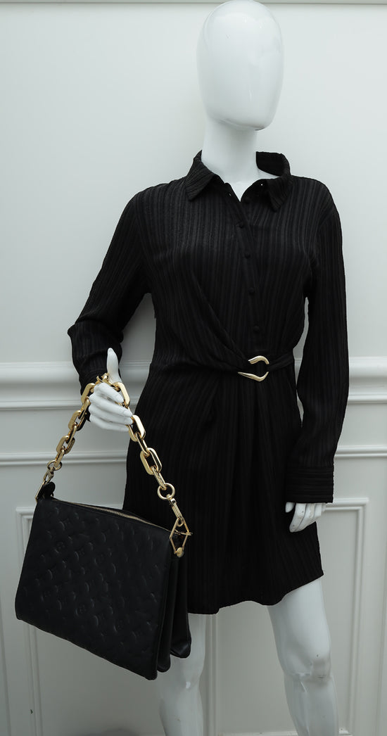 Louis Vuitton Noir Puffy Coussin MM Bag
