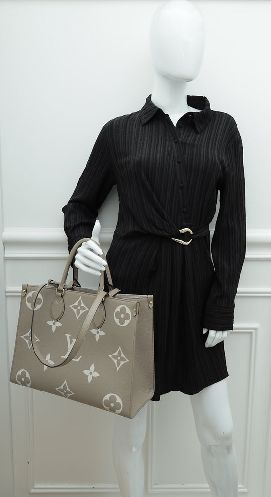Louis Vuitton Bicolor Black/Creme Monogram Giant Empreinte Leather