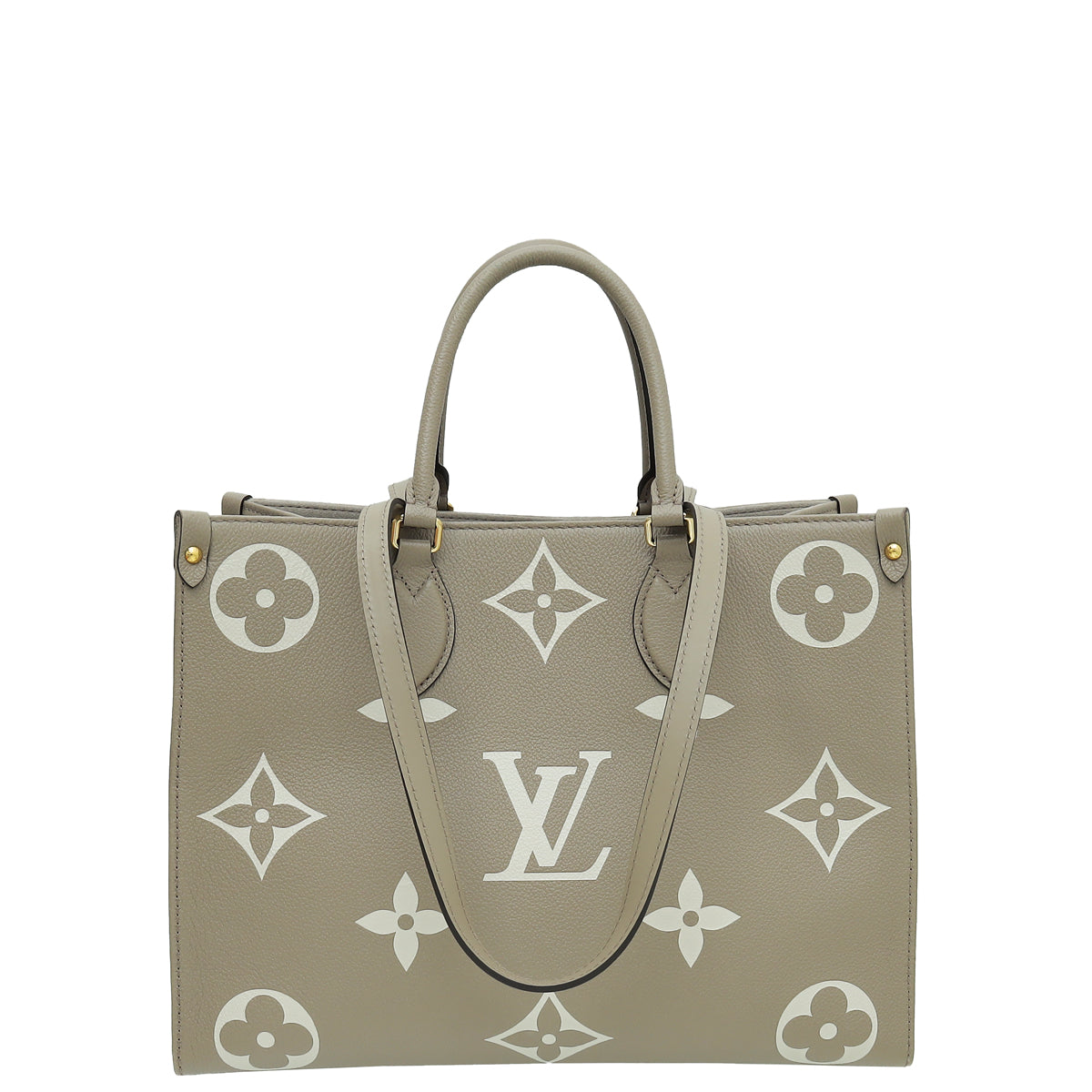 Louis Vuitton Onthego GM Giant Monogram Giant Flower Empreinte Creme Bag