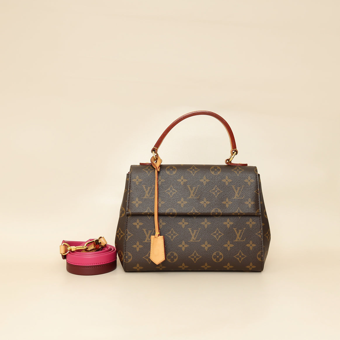 Louis Vuitton Brown Monogram Cluny BB Bag-Louis Vuitton-THE CLOSET