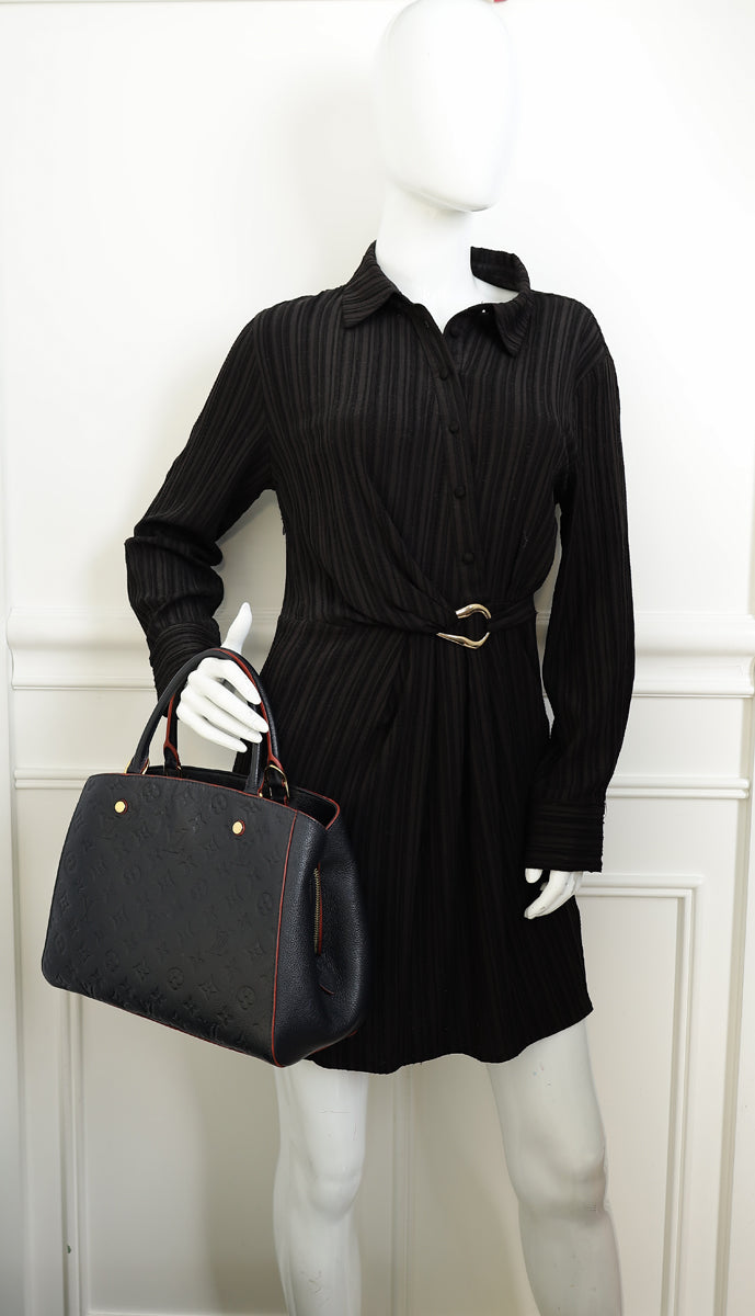 Louis Vuitton Navy Blue Empreinte Montaigne BB Bag