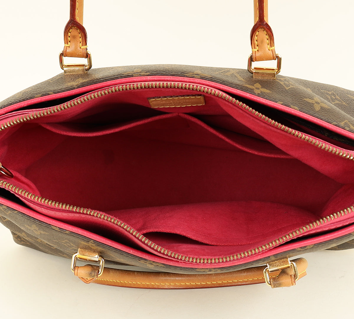 Louis Vuitton Monogram Fuchsia Pallas MM Tote Bag