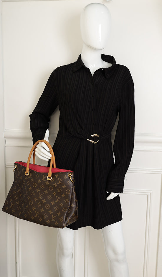 Louis Vuitton Monogram Fuchsia Pallas MM Tote Bag