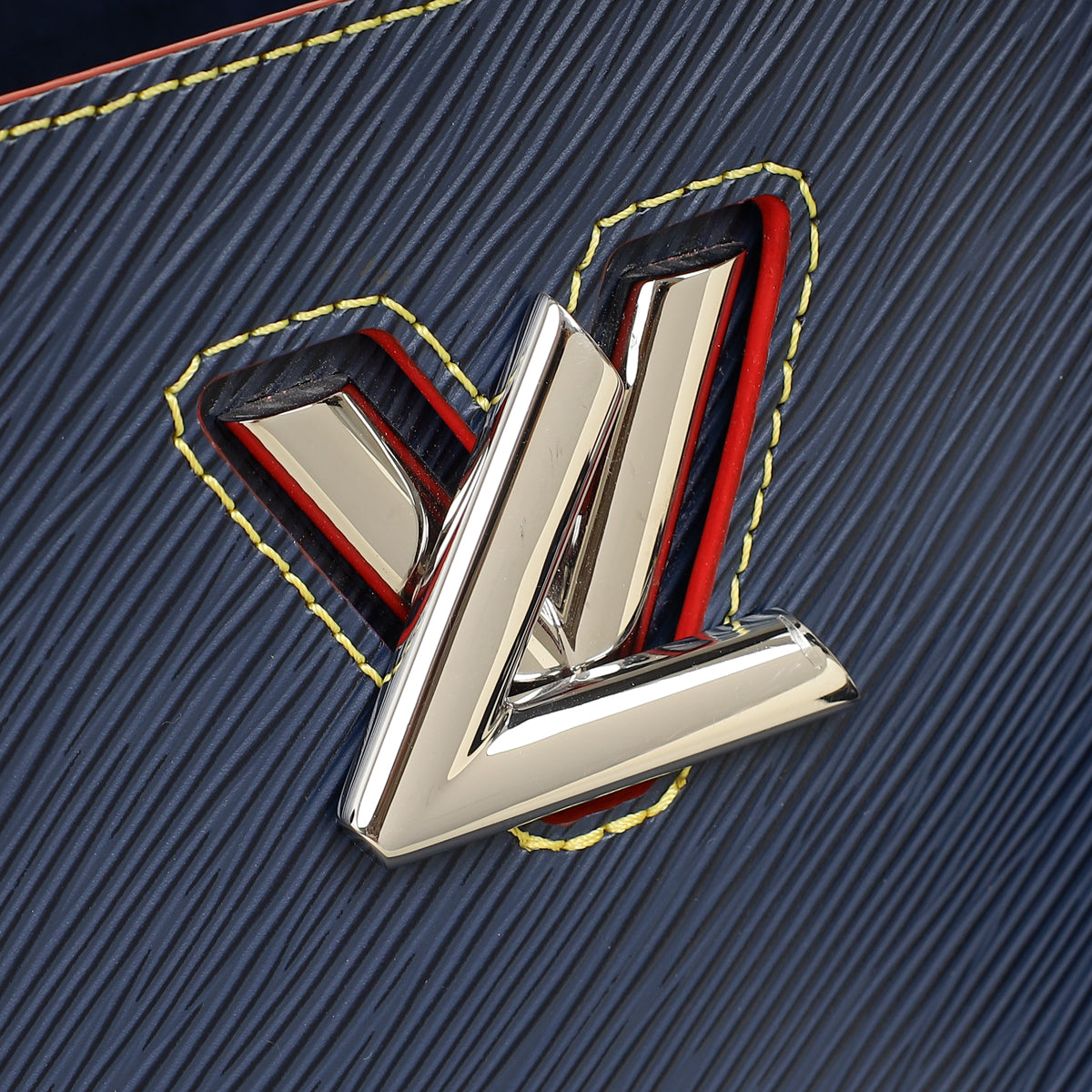 Louis Vuitton Indigo Blue Twist Tote Bag W/ NK Initials