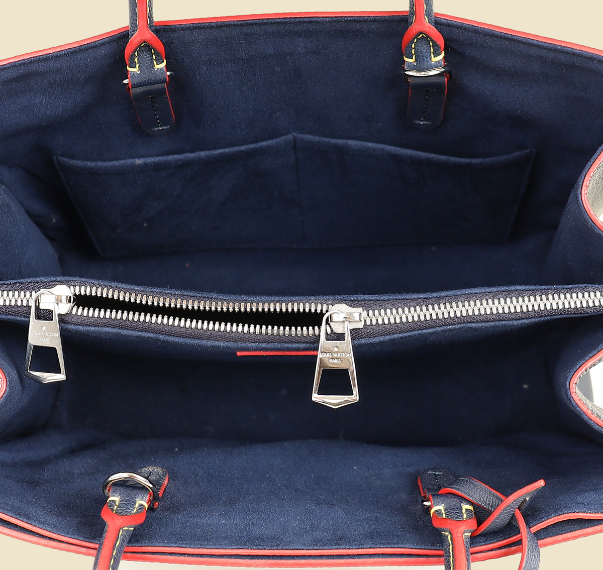 Louis Vuitton Indigo Blue Twist Tote Bag W/ NK Initials