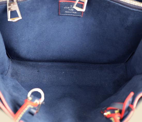 Louis Vuitton Indigo Blue Twist Tote Bag W/ NK Initials