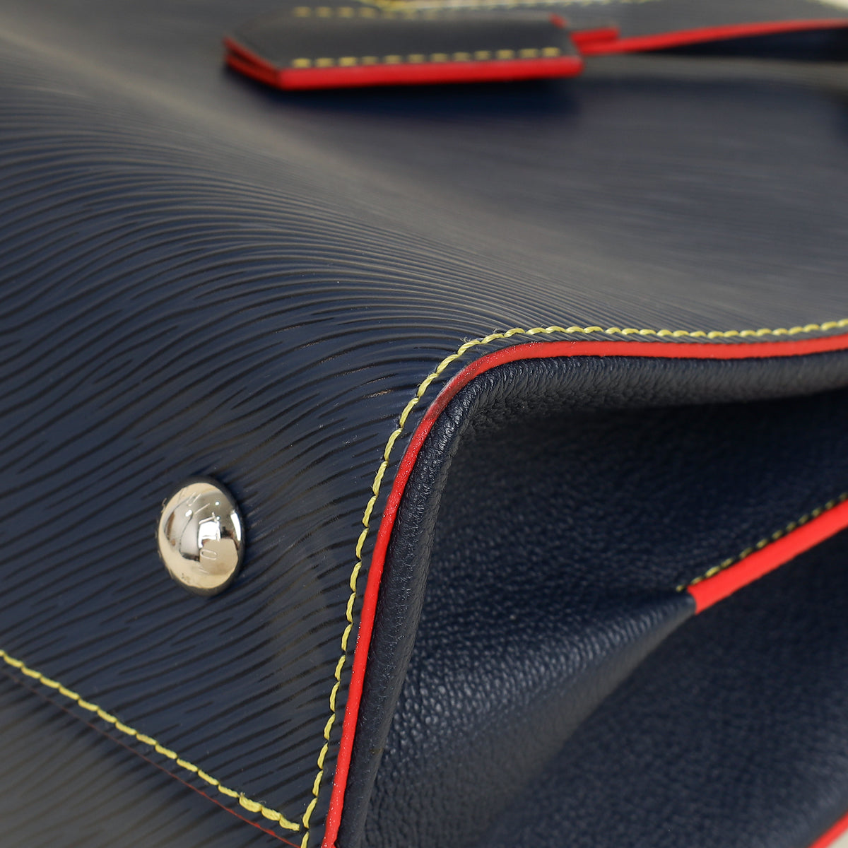 Louis Vuitton Indigo Blue Twist Tote Bag W/ NK Initials