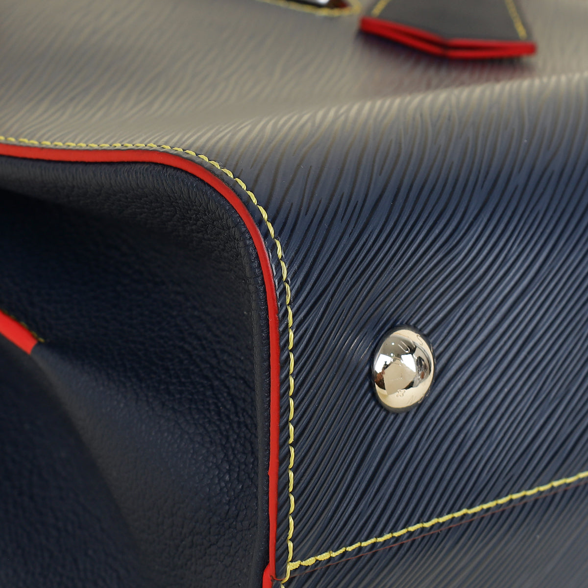 Louis Vuitton Indigo Blue Twist Tote Bag W/ NK Initials