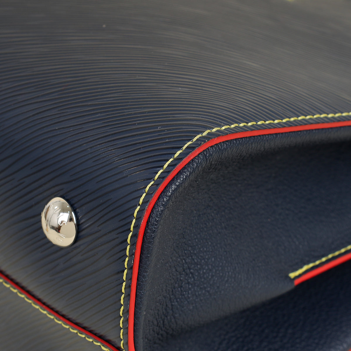 Louis Vuitton Indigo Blue Twist Tote Bag W/ NK Initials