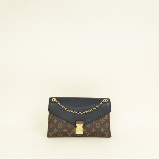 Louis Vuitton Monogram Black Pallas Chain Bag