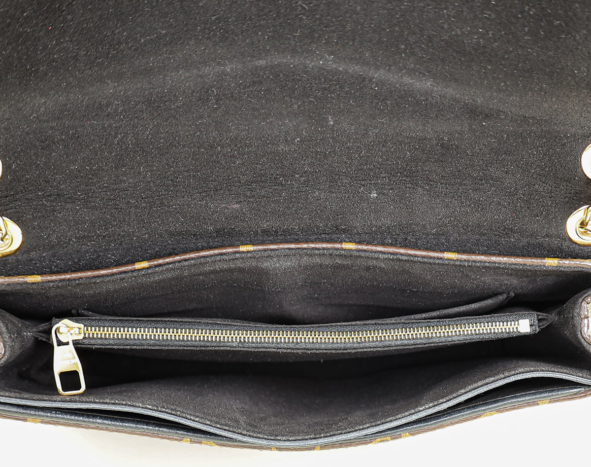 Louis Vuitton Monogram Black Pallas Chain Bag