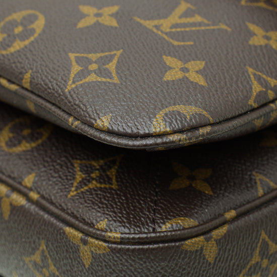 Louis Vuitton Monogram Pochette Metis Bag W/ Twilly