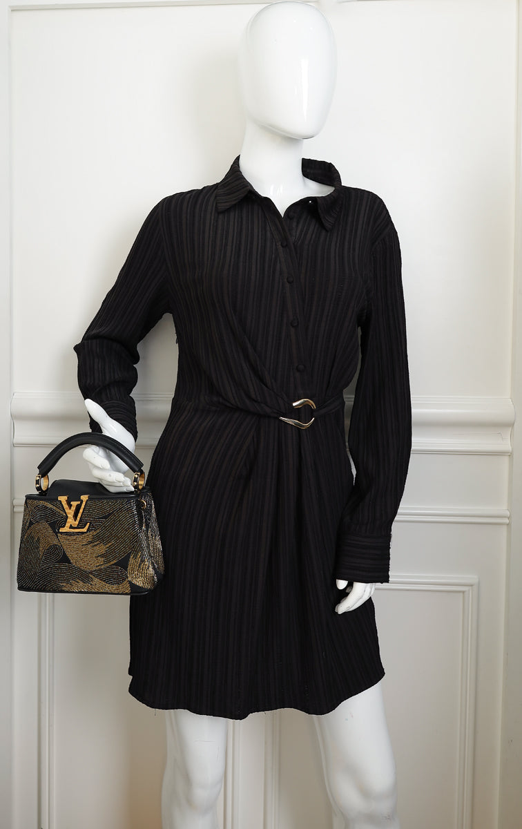 Louis Vuitton Bicolor Satin Beaded Embroidered Cruella Mini Capucines Bag-Louis Vuitton-THE CLOSET