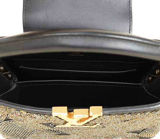 Louis Vuitton Bicolor Satin Beaded Embroidered Cruella Mini Capucines Bag-Louis Vuitton-THE CLOSET