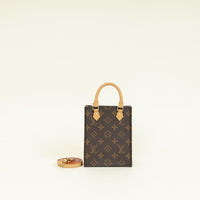 Louis Vuitton Brown Monogram Petit Sac Plat Bag