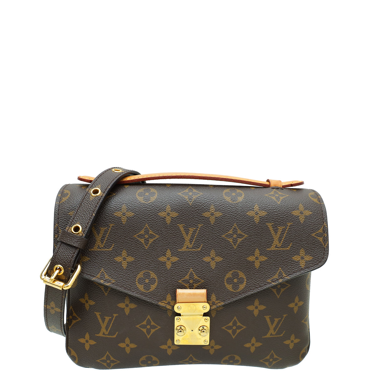 Louis Vuitton Brown Monogram Pochette Metis Bag-Louis Vuitton-THE CLOSET