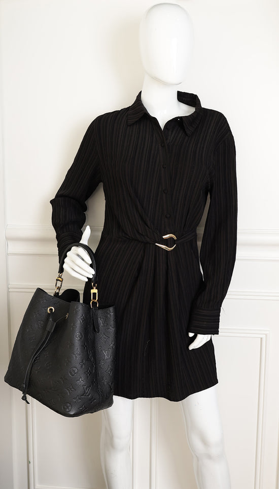 Louis Vuitton Black Monogram Empreinte NéoNoé MM Bag