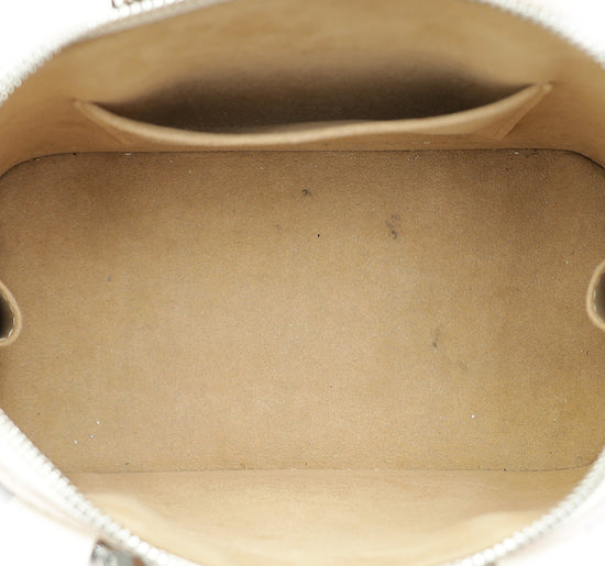 Load image into Gallery viewer, Louis Vuitton Quartz White Sporty Alma BB Bag
