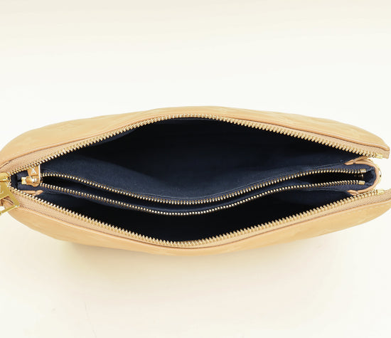 Louis Vuitton Camel Monogram Embossed Puffy Coussin PM Bag