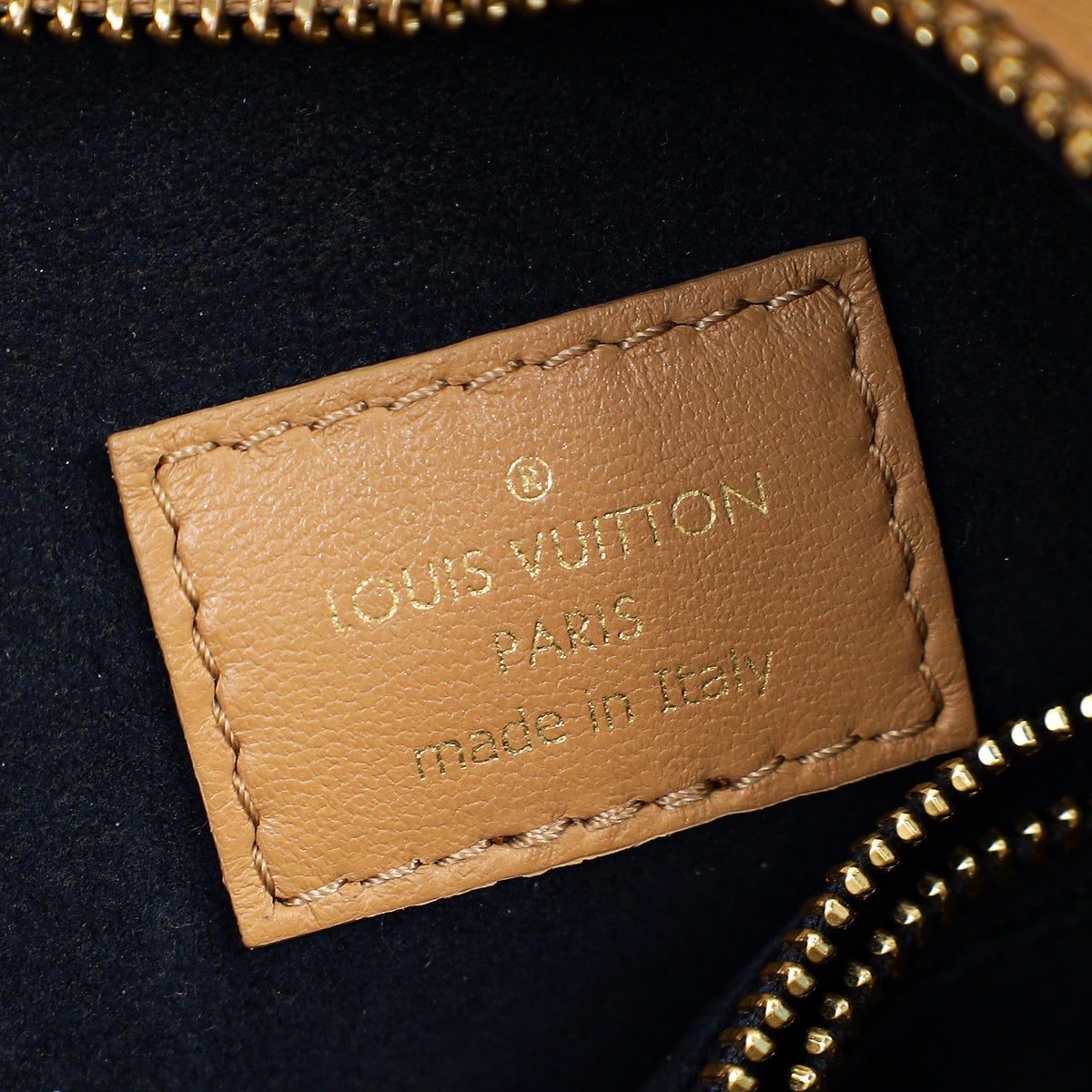Louis Vuitton Camel Monogram Embossed Puffy Coussin PM Bag