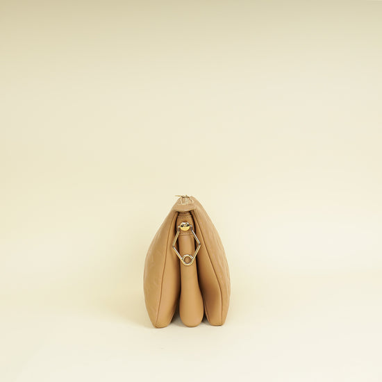 Louis Vuitton Camel Monogram Embossed Puffy Coussin PM Bag