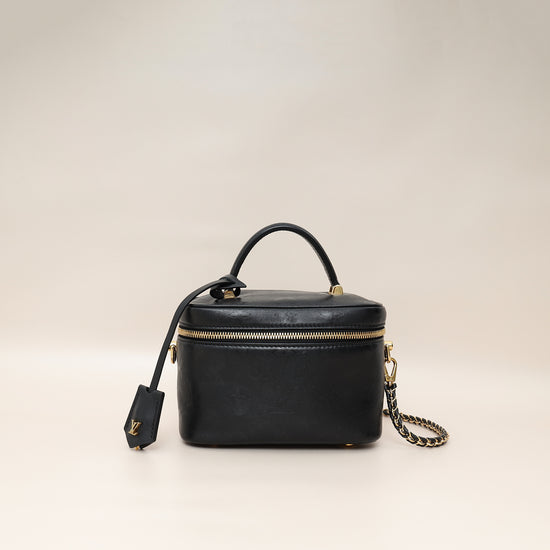 Louis Vuitton Black Monogram Ink Embossed Vanity PM Bag