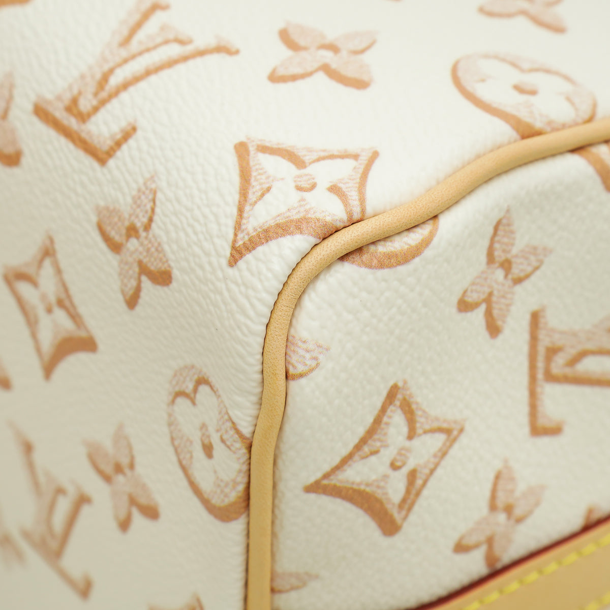 Louis Vuitton Monogram Beige Clair Speedy 25 Bandouliere Bag