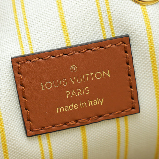 Louis Vuitton Tan Raffia Monogram Neonoe MM Bag