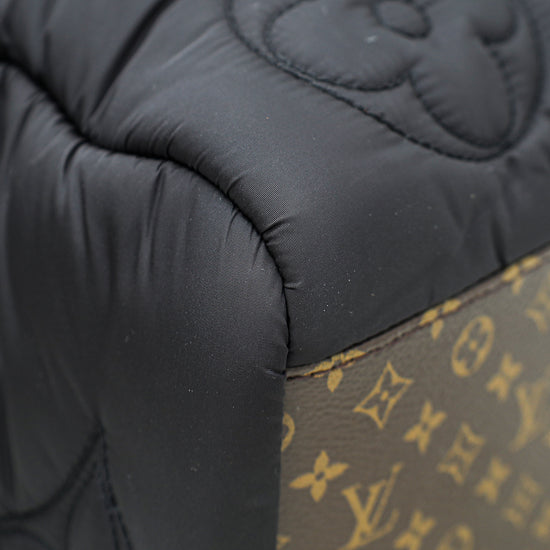 Louis Vuitton Onthego MM Pillow Black Bag Puffer Giant Flower Monogram  Econyl