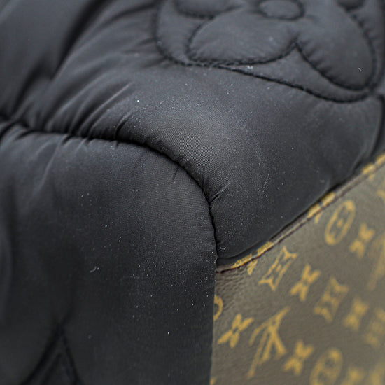 Louis Vuitton Econyl Onthego GM Pillow Black Bag Puffer Giant Flower  Monogram