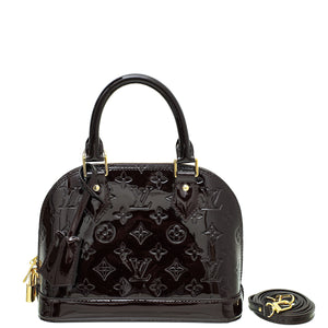 لويس فويتون أمارانتي monogram Vernis Alma BB Bag